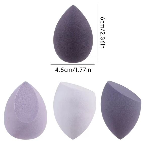 4pcs Pink Makeup Beauty Blender Sponge for Foundation or Powder - Picture 2 of 2
